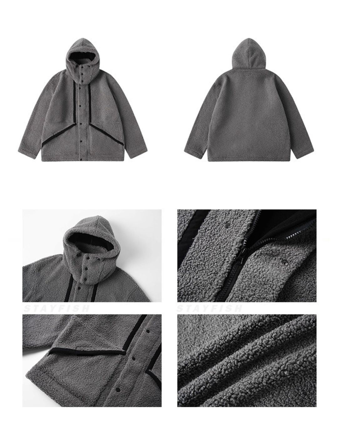BOA FLEECE HOODED JACKET W1539