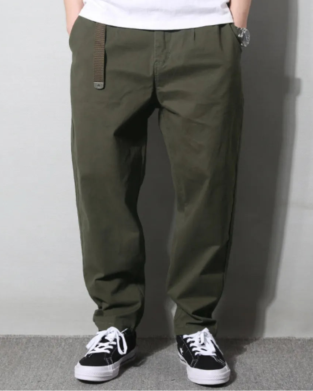LOOSE FIT CHINO PANTS W1871