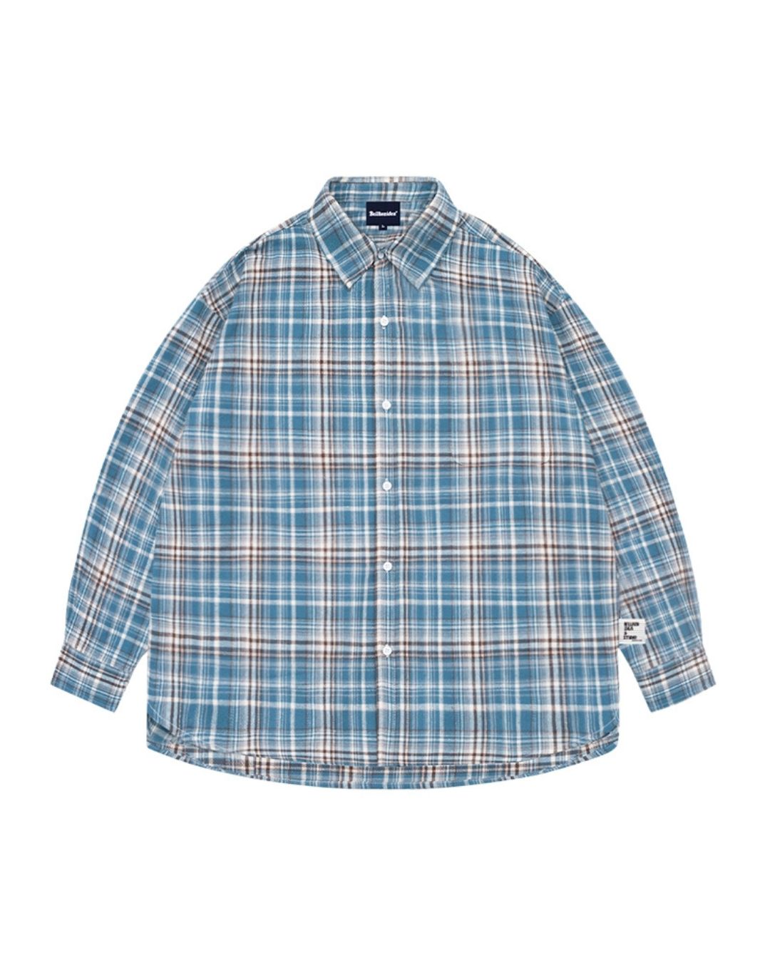 BRUSHED CHECK RELAX SHIRTS W1474