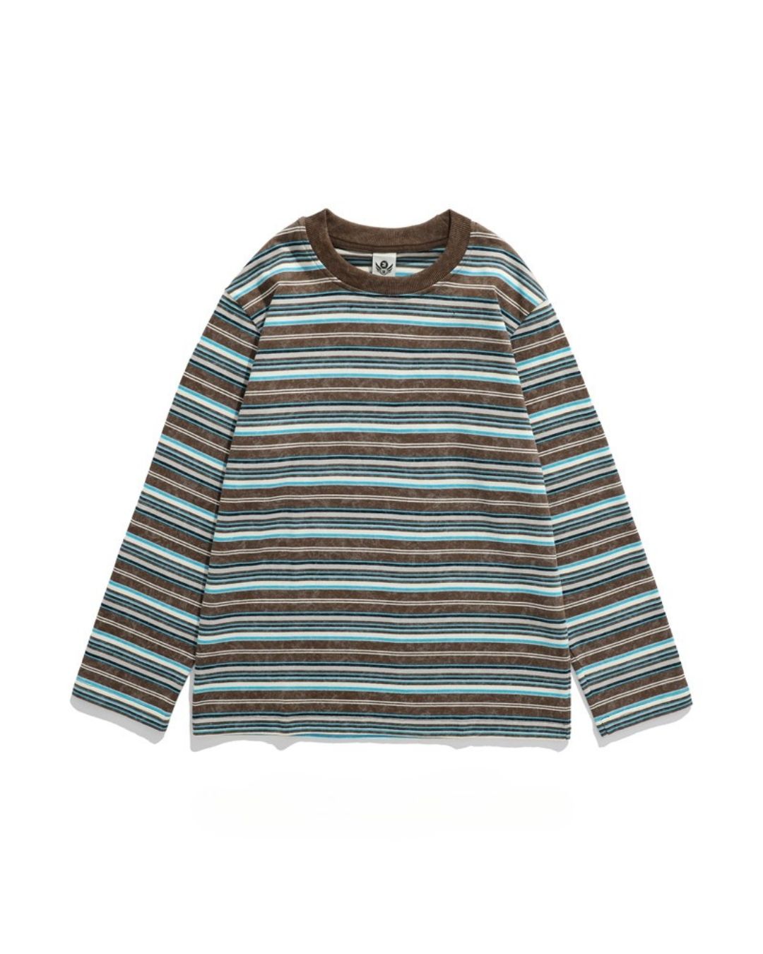 MULTI STRIPE LONG TEE W1479