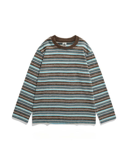 MULTI STRIPE LONG TEE W1479