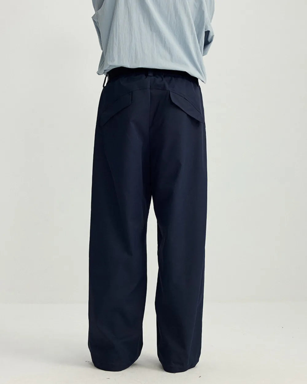 STRAIGHT LOOSE TUCK PANTS W1719