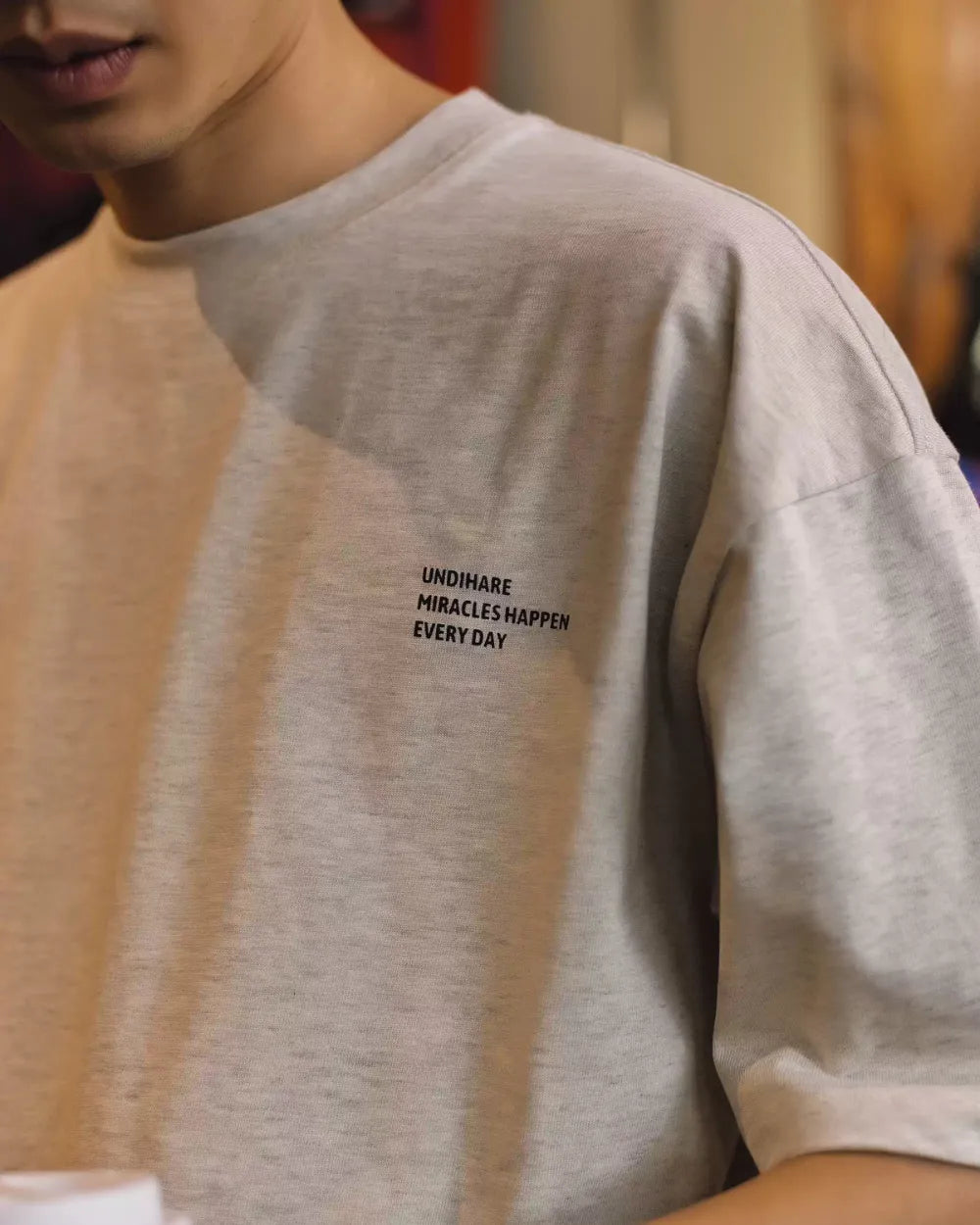 SLOGAN PRINT OVERSIZED T‑SHIRTS W1746