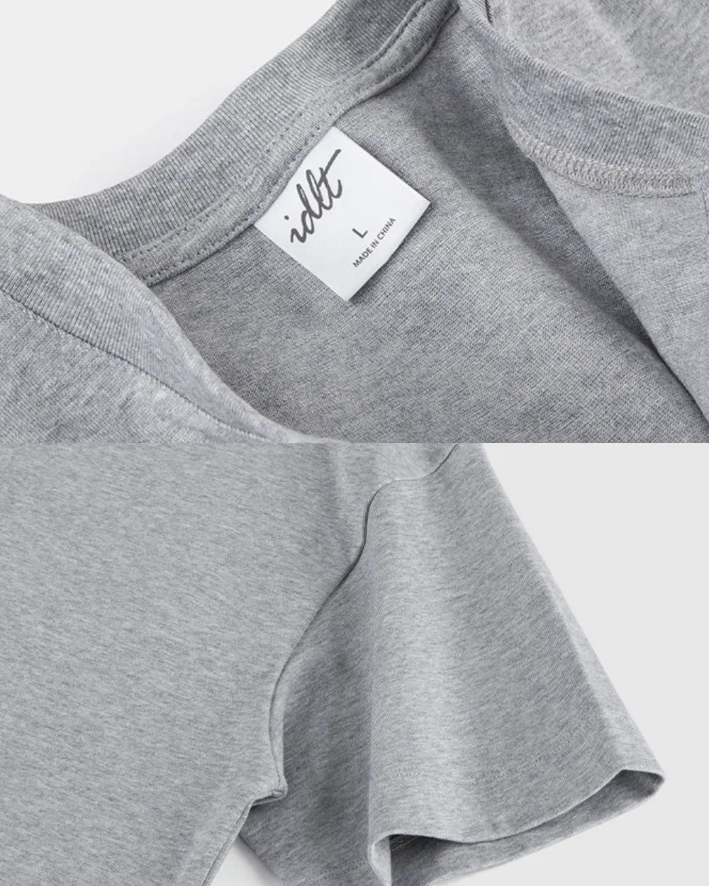 LOOSE HENLEY NECK T‑SHIRTS W1764