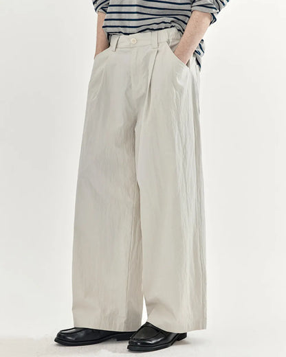 WASHED NYLON PANTS W1720