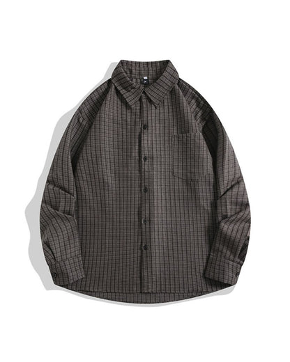 CHECKERED RAGLAN SHIRTS W1573