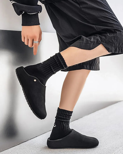 SUEDE CLOG SANDALS W1806