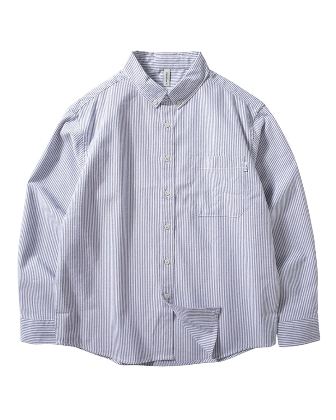 COTTON BLEND STRIPE SHIRTS W1619