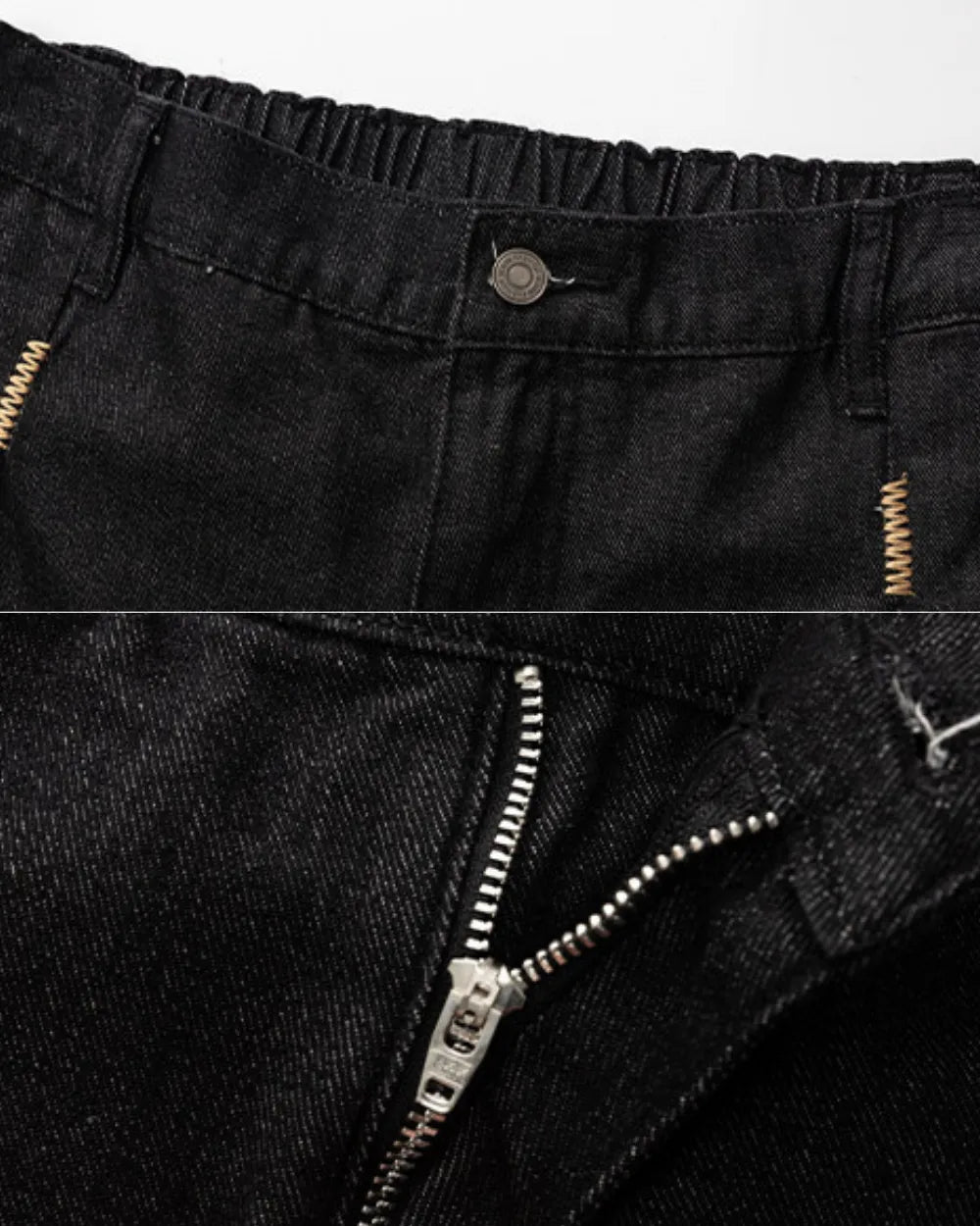LOOSE TUCK DENIM PANTS W1768