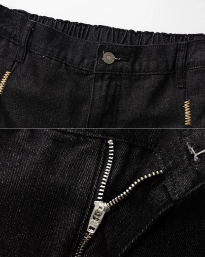 LOOSE TUCK DENIM PANTS W1768
