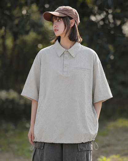 SEERSUCKER POLO SHIRTS W1621