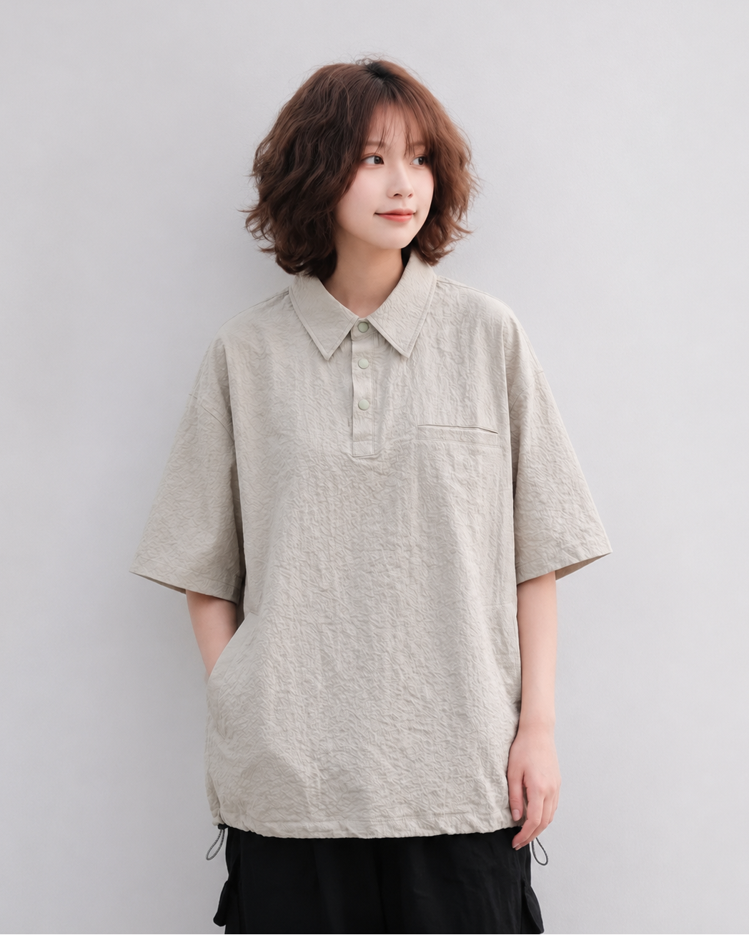 SEERSUCKER POLO SHIRTS W1621