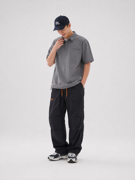 NYLON CARGO PANTS W1684