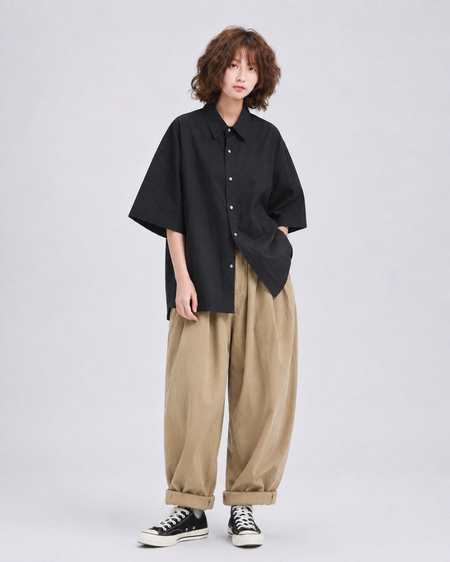 LOOSE PATCH POCKET SHIRTS W1757