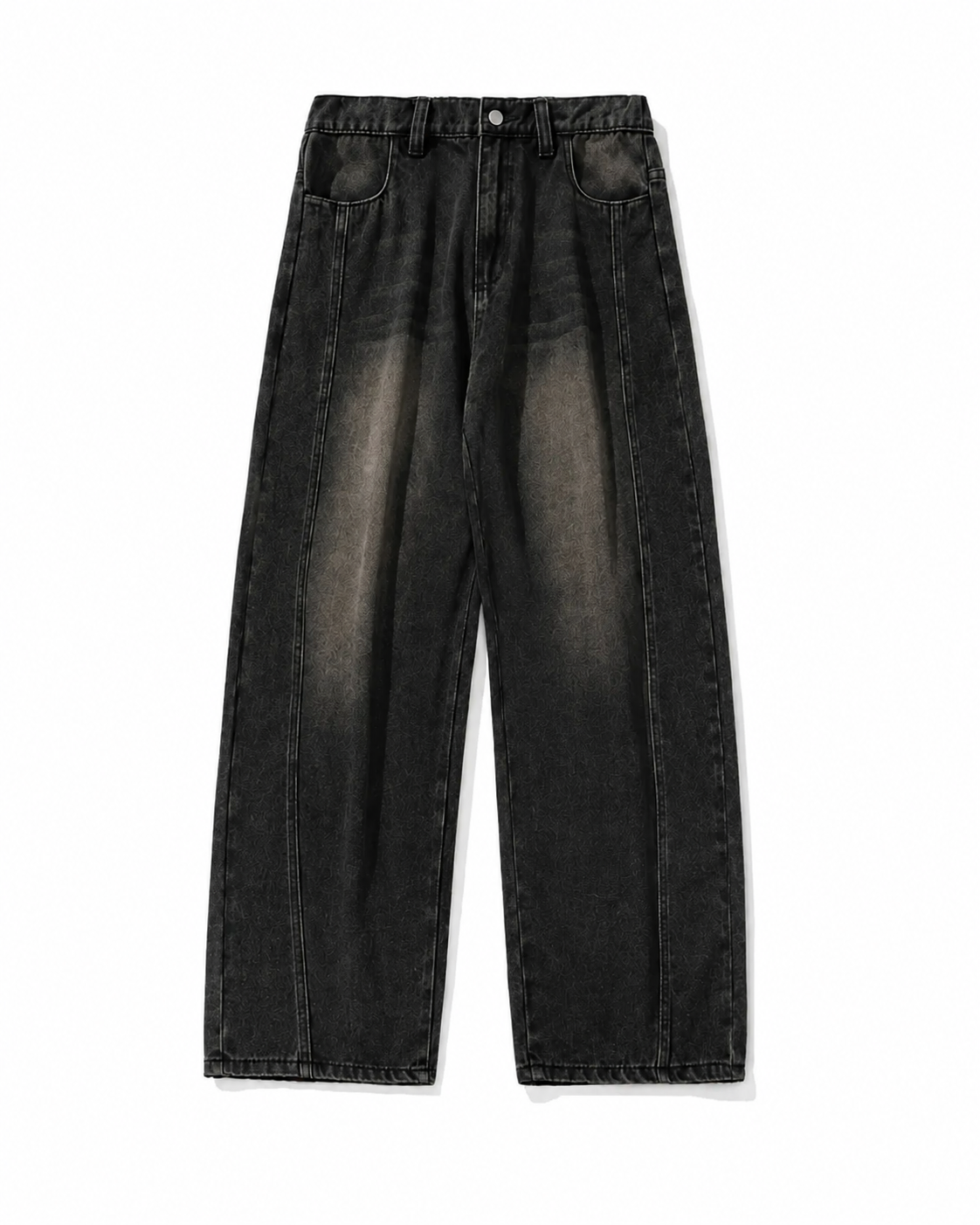 WIDE WASHED DENIM PANTS W1882