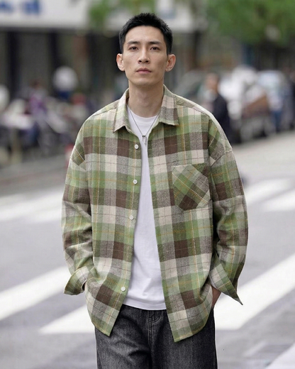 PLAID WORK SHIRTS W1612