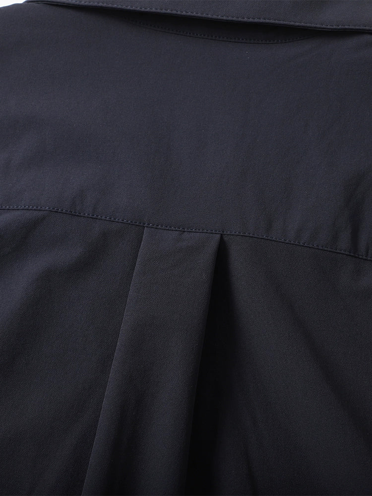 NYLON STRETCH ZIP-UP T‑SHIRTS W1458