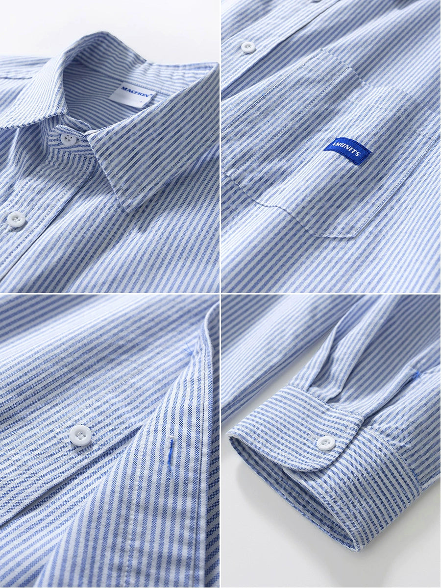 CASUAL STRIPE SHIRT W1418
