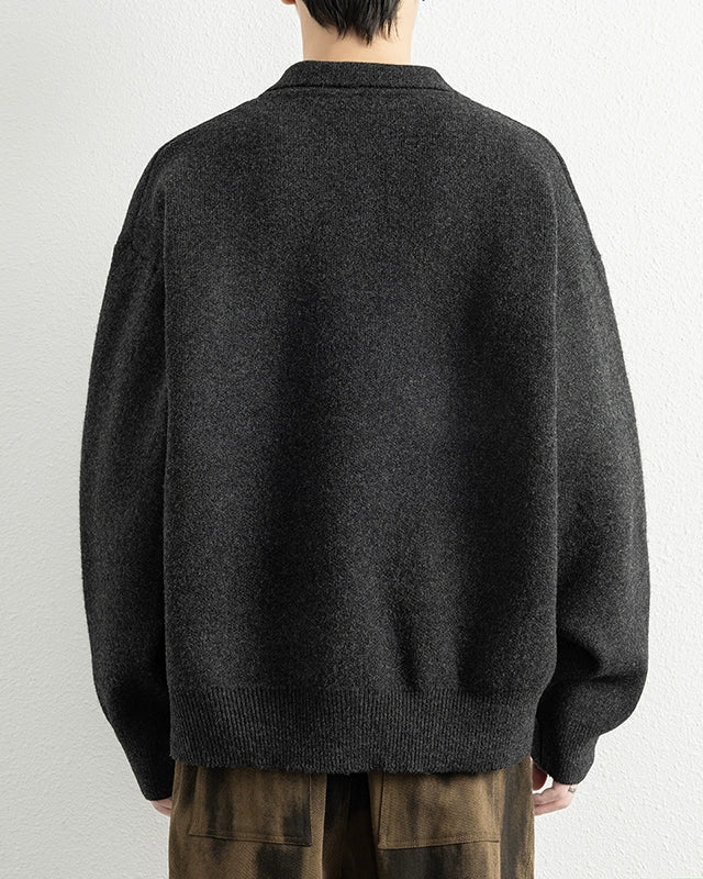 SOFT TOUCH BUTTON COLLAR KNIT W1512