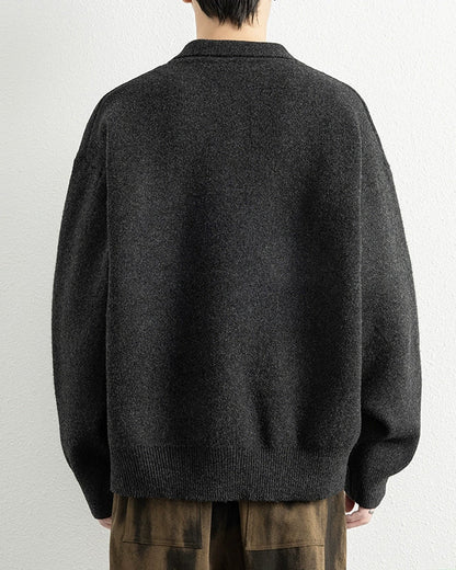 SOFT TOUCH BUTTON COLLAR KNIT W1512