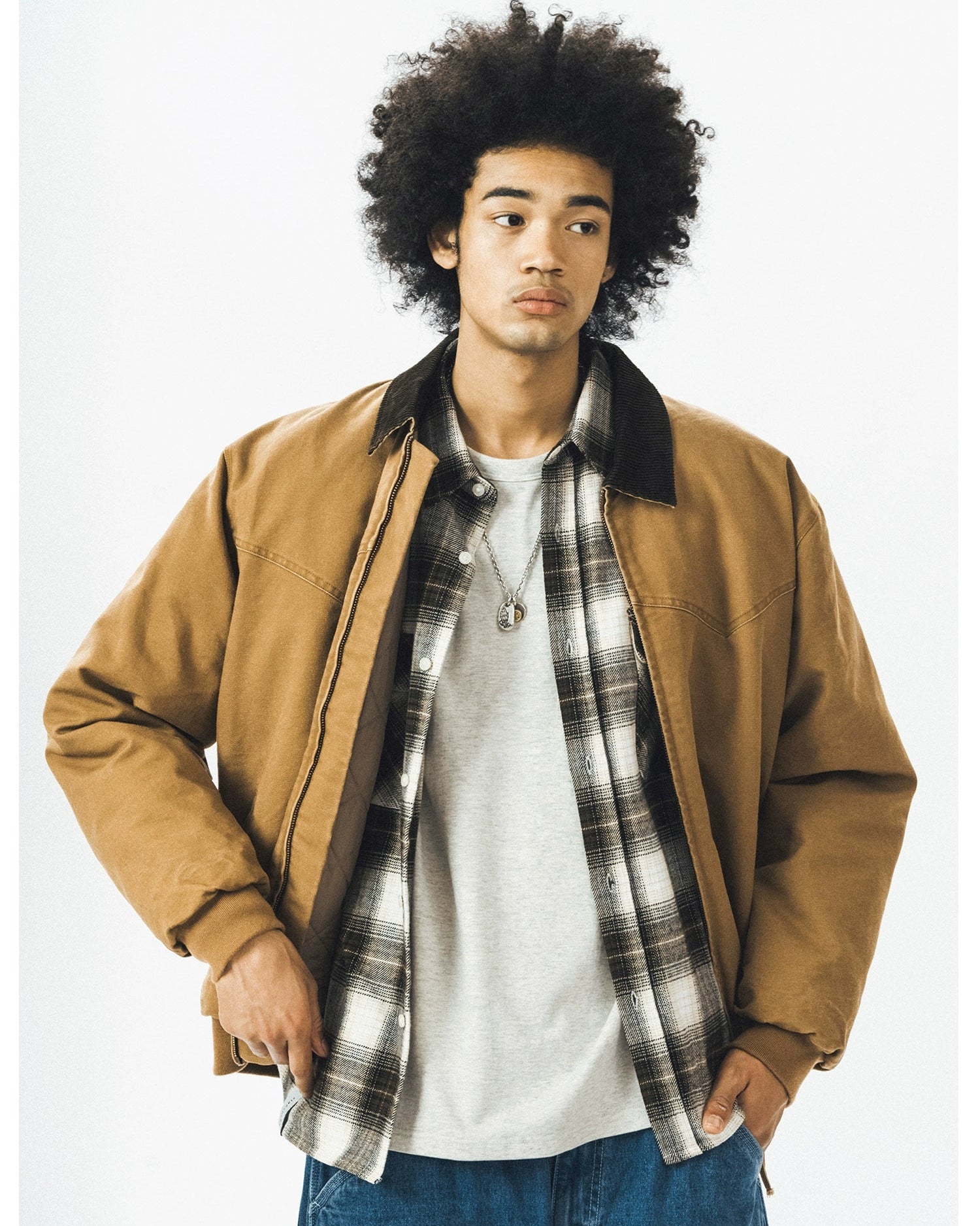 COTTON CORDUROY COLLAR JACKET W1519