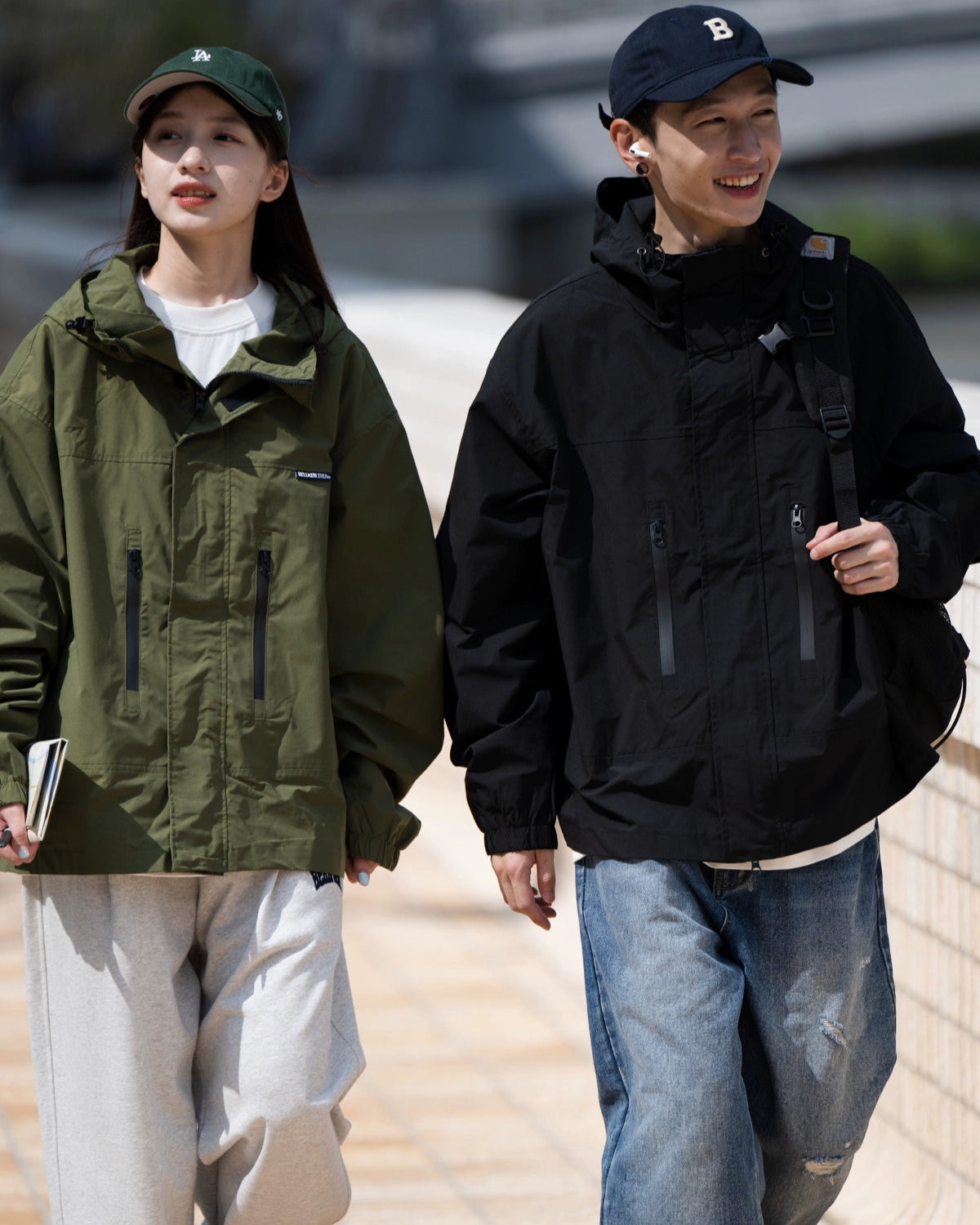 WATER-REPELLENT UTILITY HOODED JACKET W1494