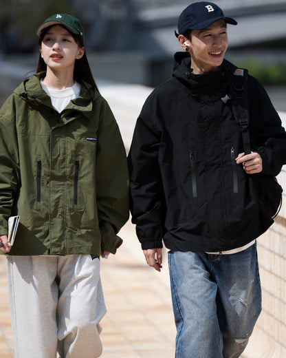 WATER-REPELLENT UTILITY HOODED JACKET W1494