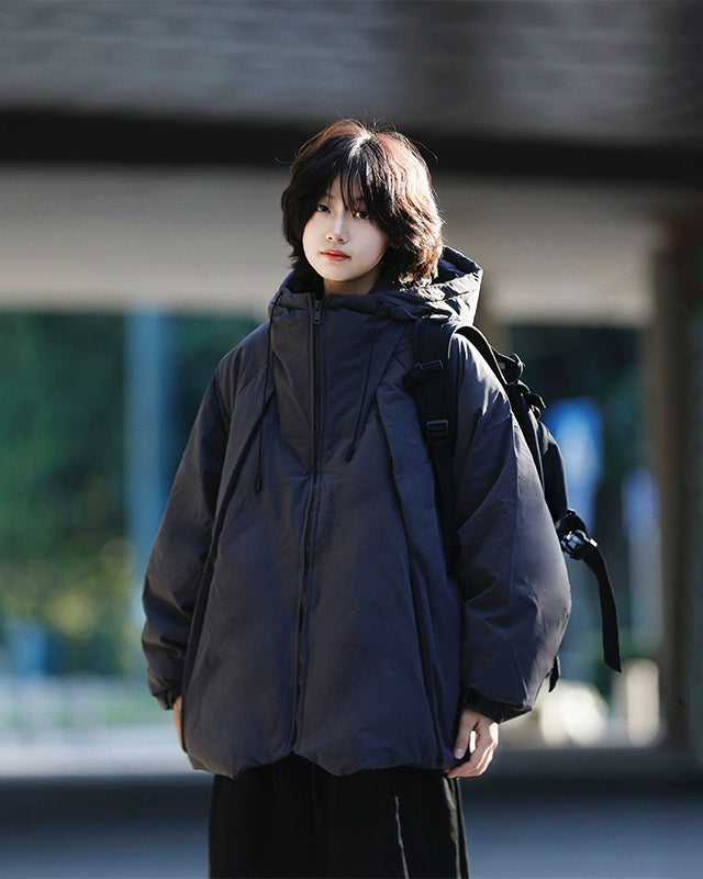 INSULATED OVERSIZE HOODED JACKET W1520