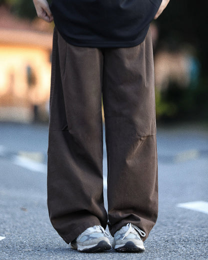COTTON WIDE EASY PANTS W1723