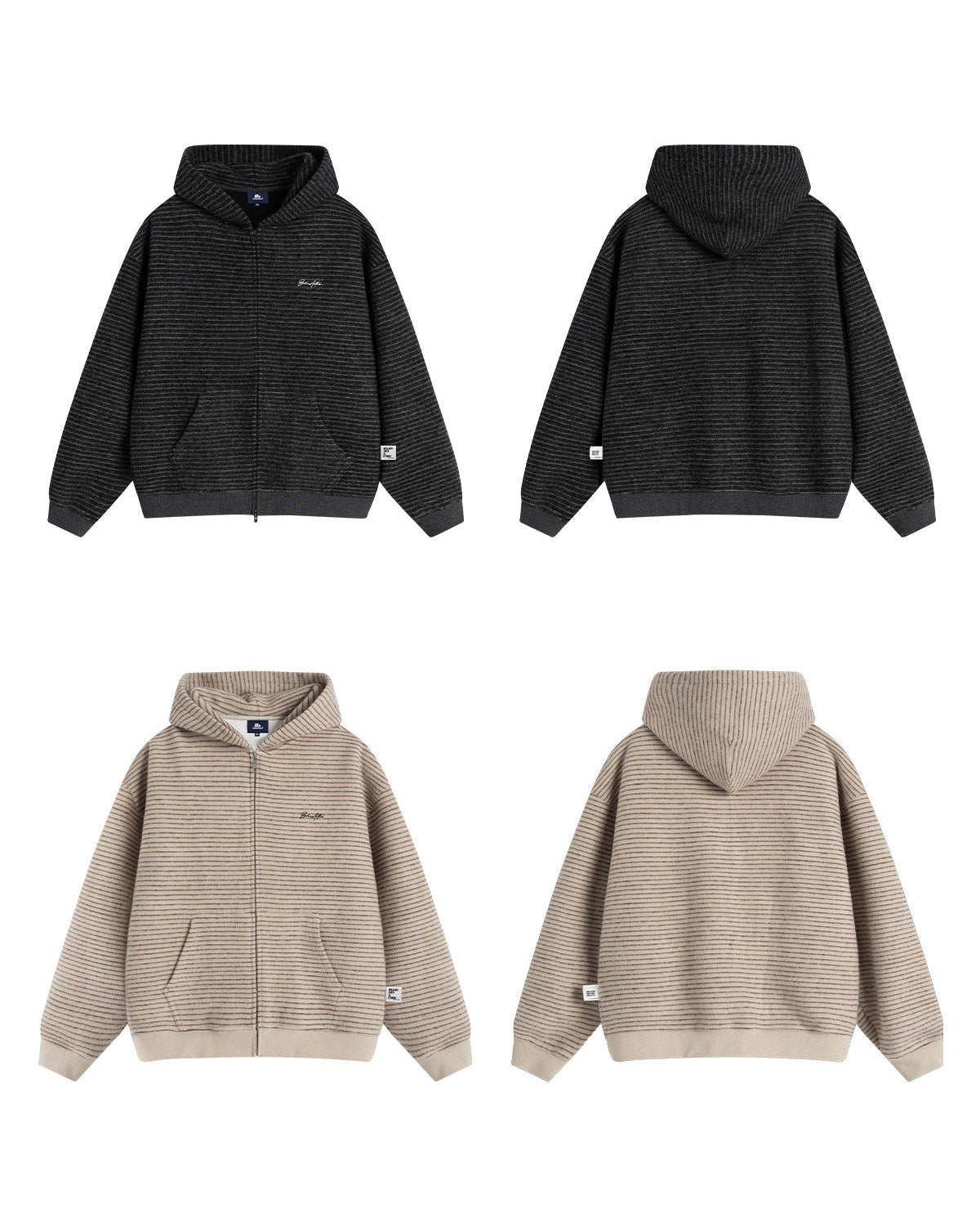 BORDER ZIP HOODIE W1595