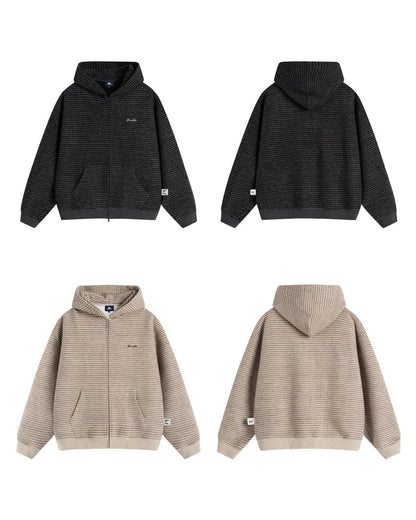 BORDER ZIP HOODIE W1595