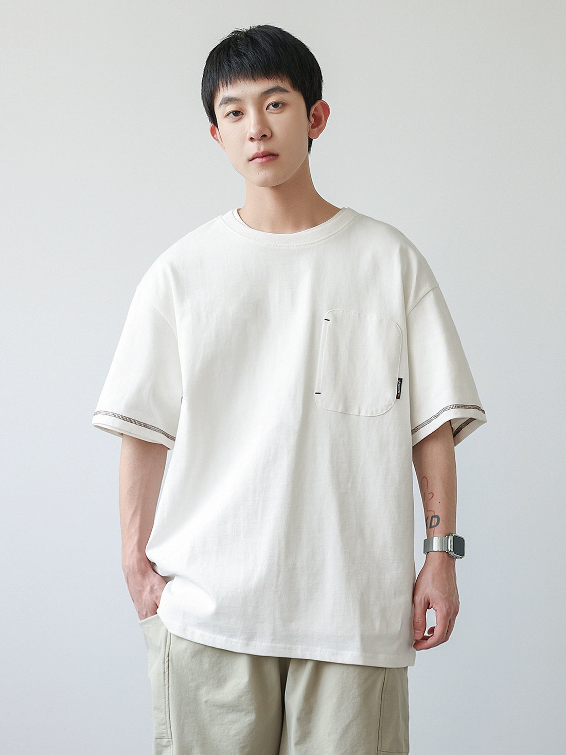 PATCH POCKET T-SHIRT W1236