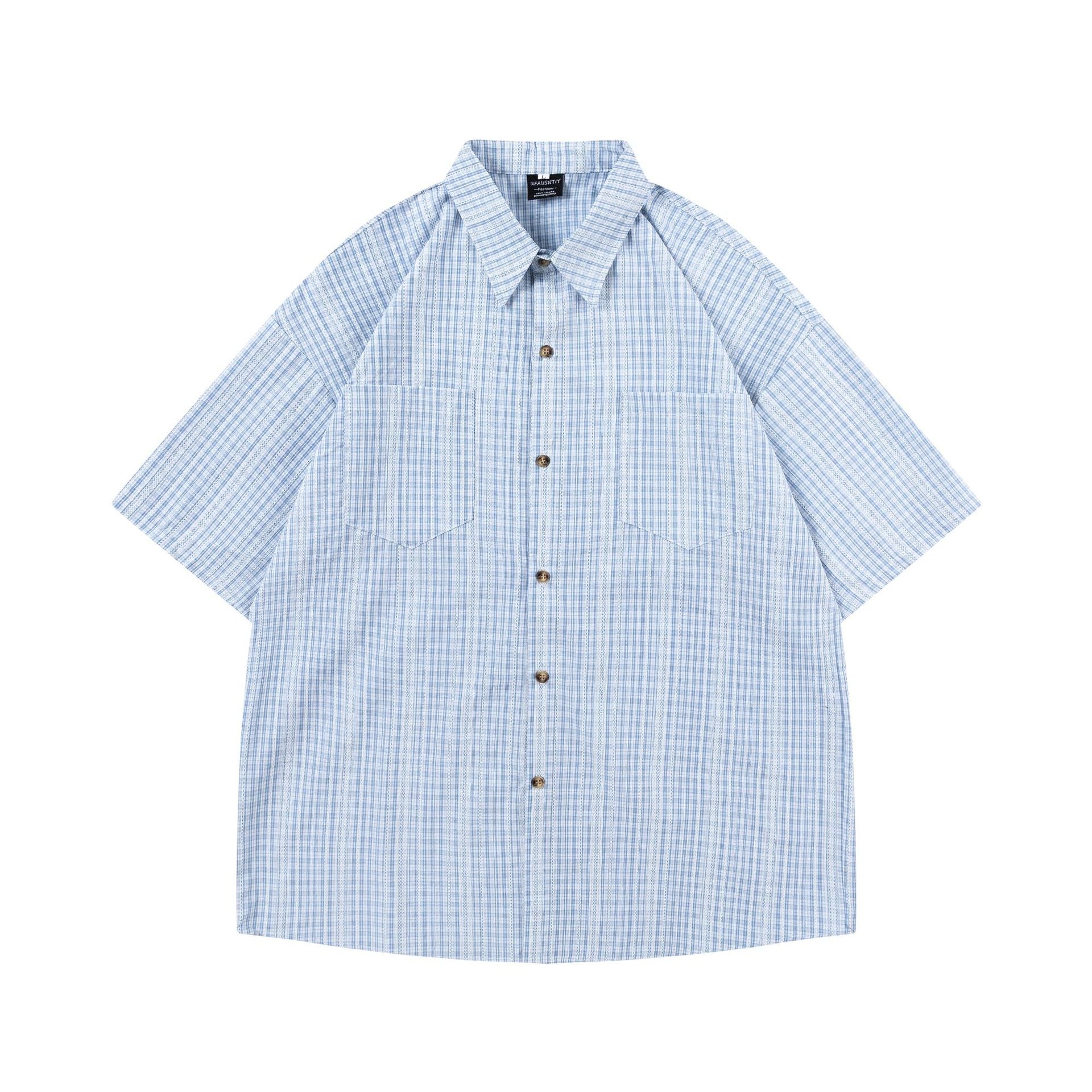 CHECK SHORT-SLEEVE SHIRT W1045