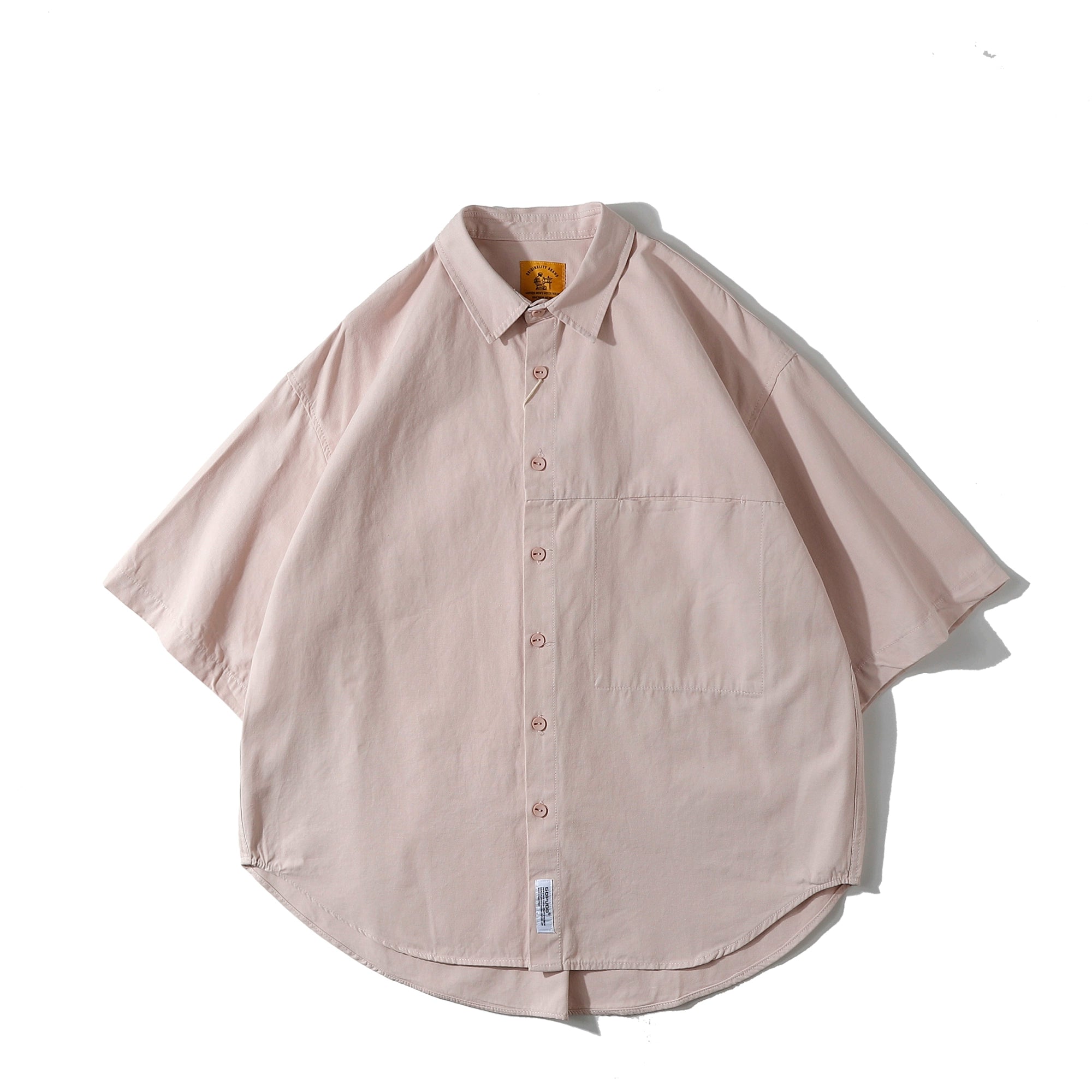 ONE-POCKET COTTON SHORT-SLEEVE SHIRT W1023