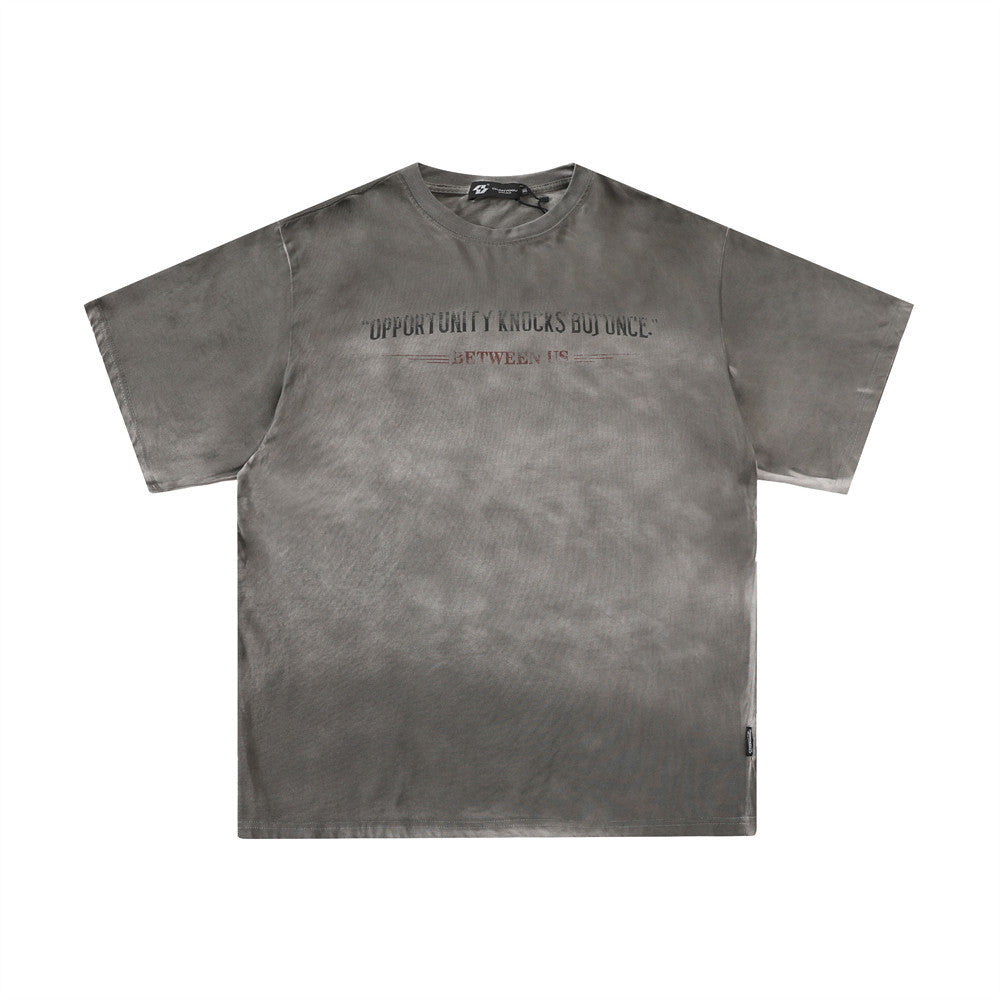 DISTRESSED WASH T-SHIR W1108