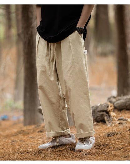 ROLL UP TUCK CHINO PANTS W316