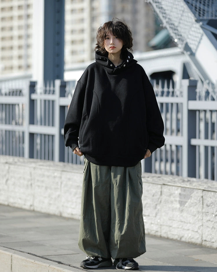 OVERSIZED WIDE CARGO PANTS W1476