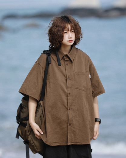 BASIC LOOSE SHIRTS W1753