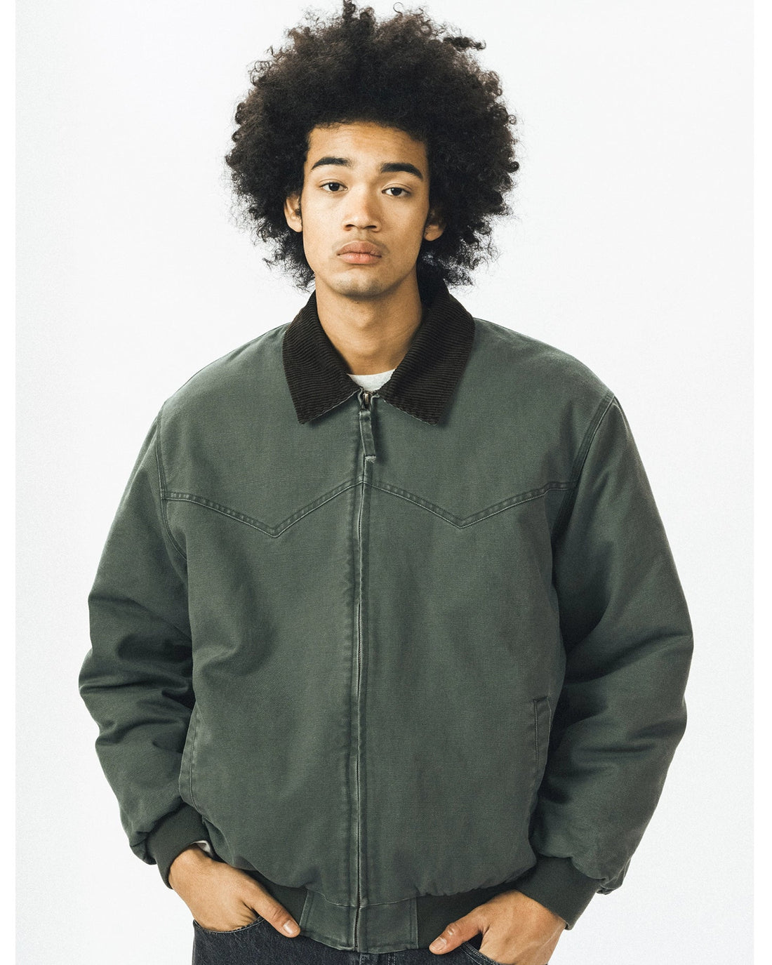 COTTON CORDUROY COLLAR JACKET W1519