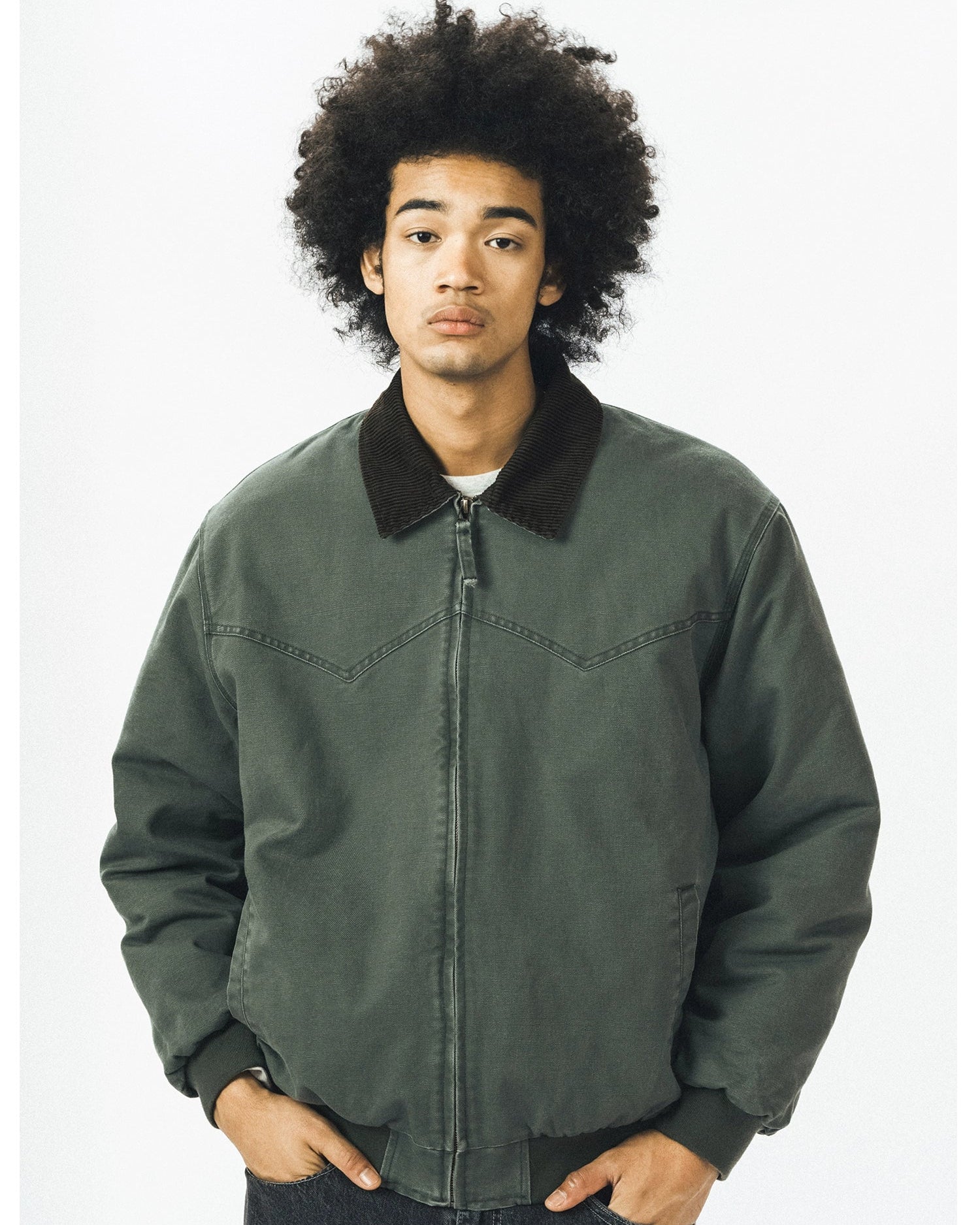 COTTON CORDUROY COLLAR JACKET W1519