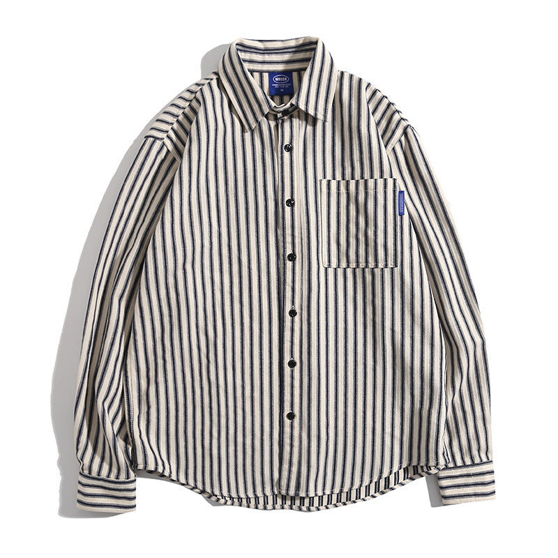 STRIPE LOOSE SHIRT W1094