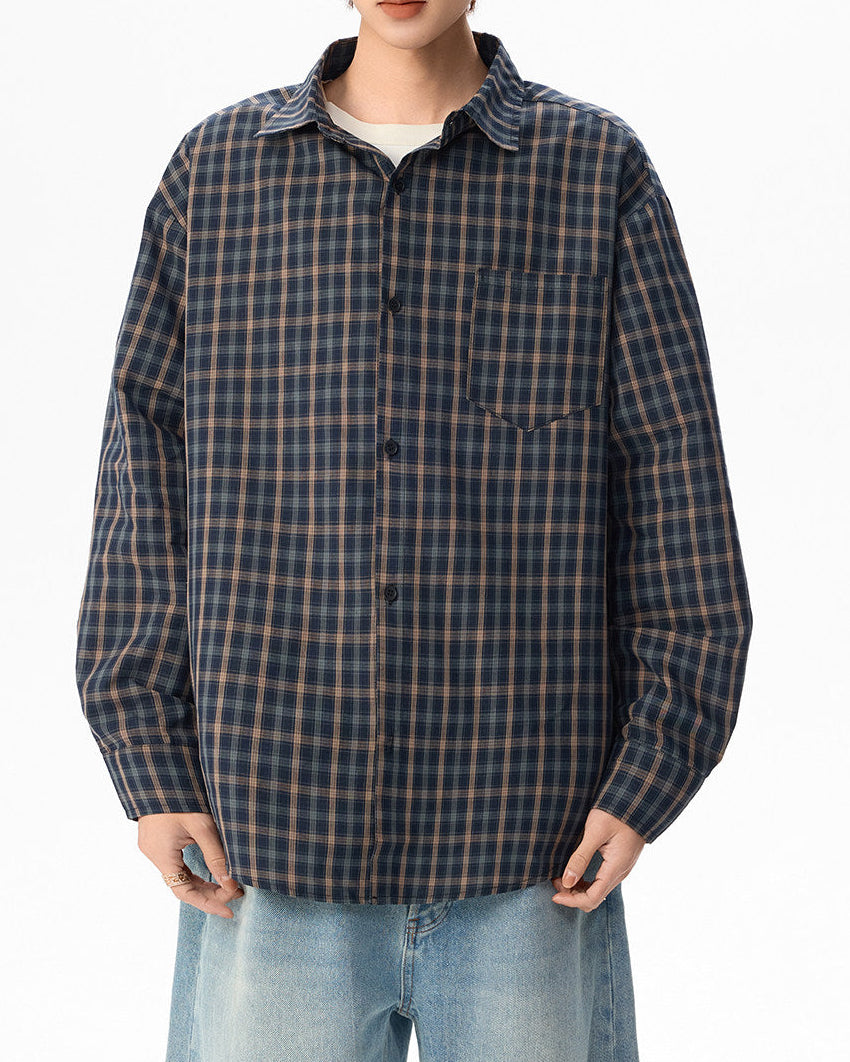 CHECKERED POCKET SHIRTS W1574