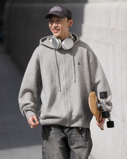 ZIP KNIT HOODIE W1536