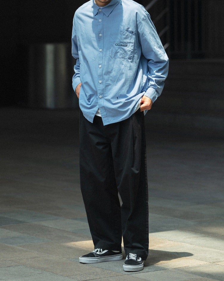 WIDE TAPERED PANTS W1557