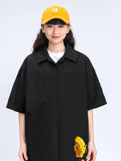 OVERSIZED CUBAN COLLAR SHIRT W1226