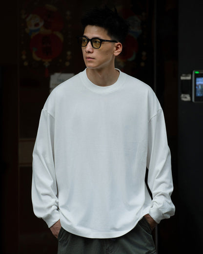 COTTON OVERSIZED LONG TEE W1547