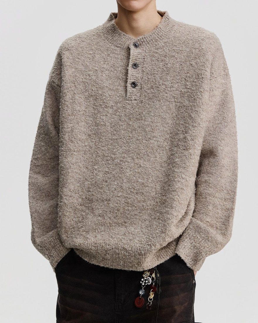 SOFT HENLEY KNIT W1548