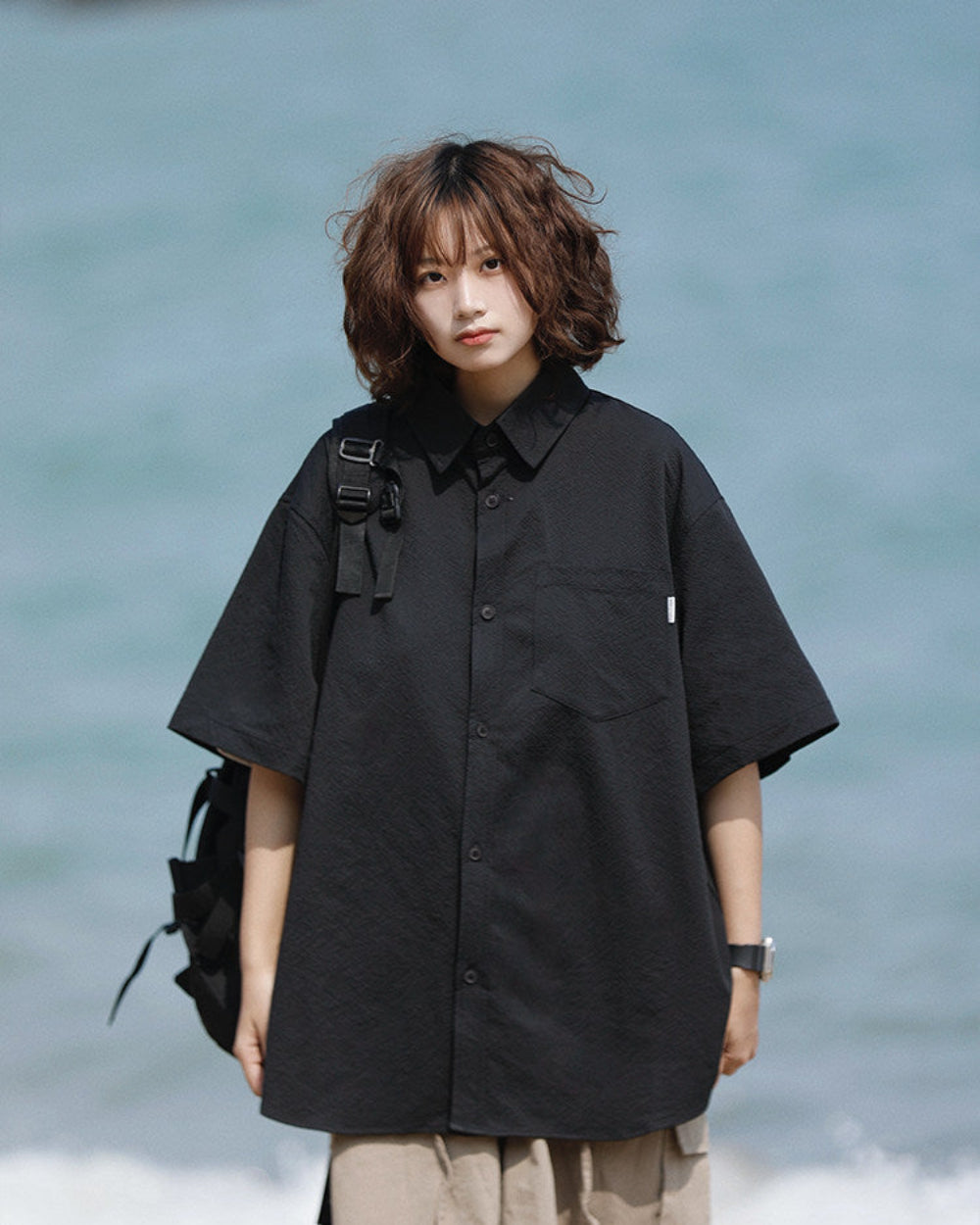 BASIC LOOSE SHIRTS W1753