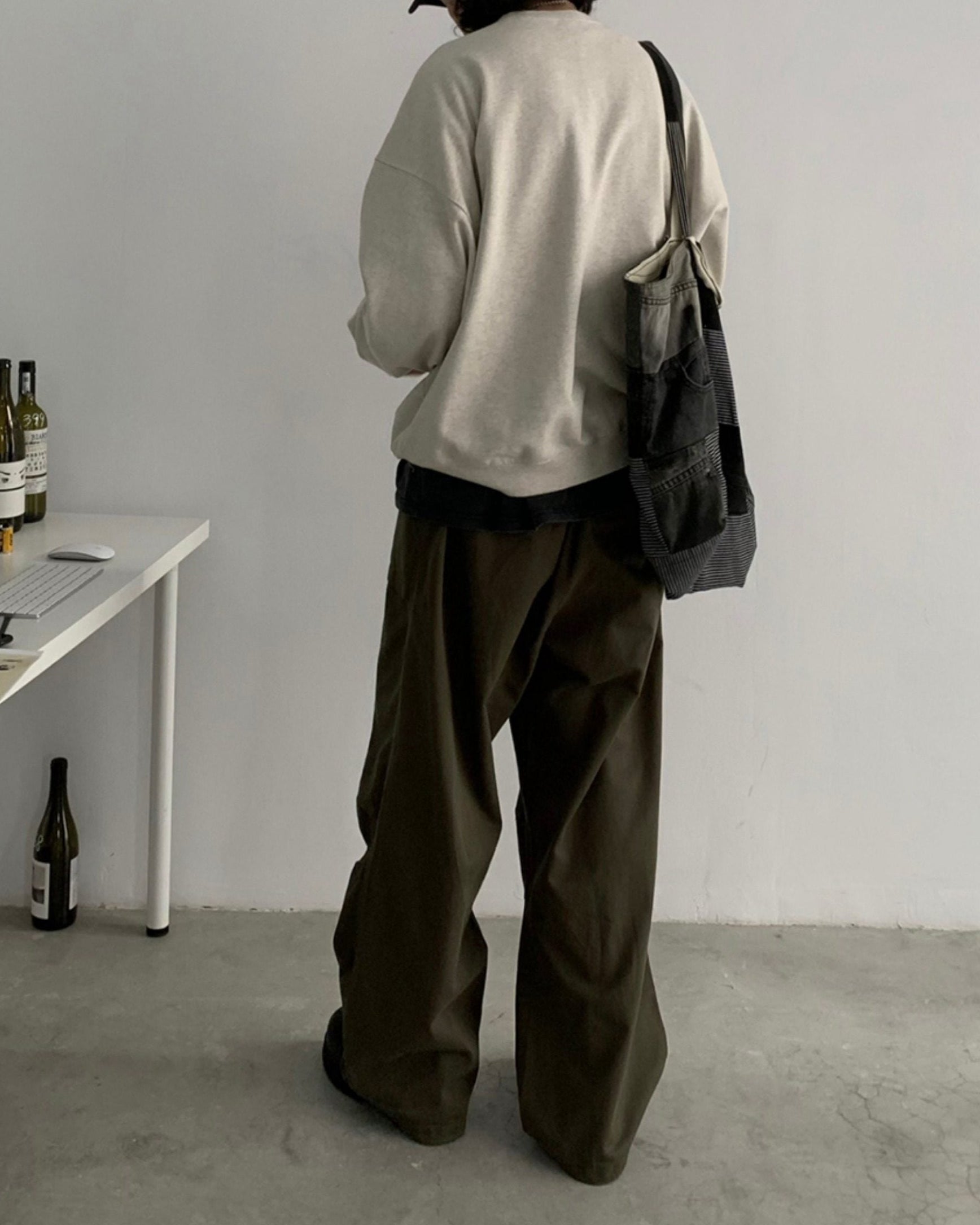 WIDE UTILITY CARGO PANTS W1558