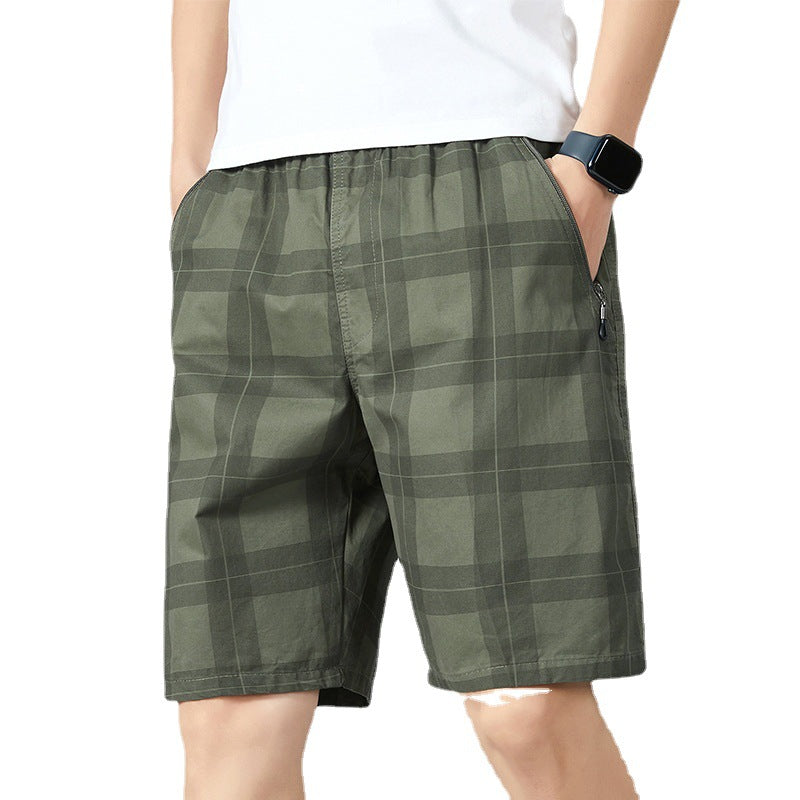 CHECK HALF PANTS W1133